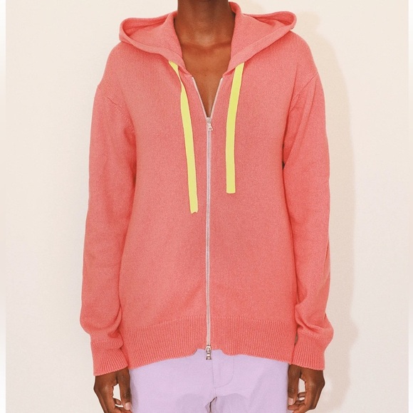 Eòlas Harry Zip Hoodie in Organic Cotton & Recycled Cashmere Size Small - Picture 1 of 16